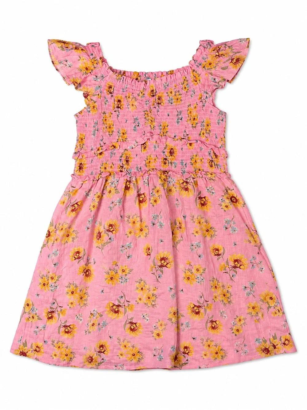 NWT Old Navy Smocked Sunflower Floral Sundress